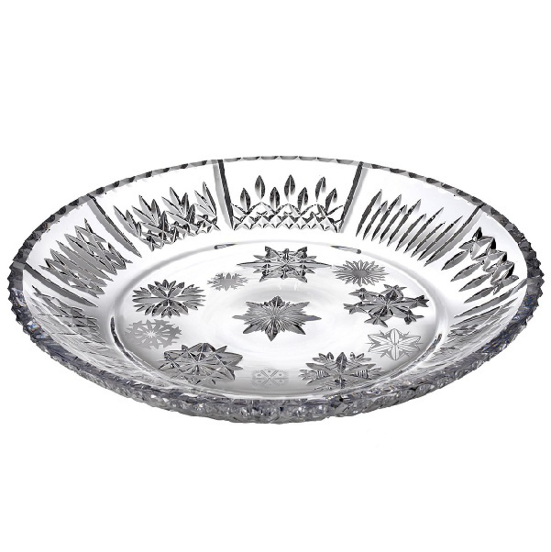 Waterford Snowflake Wishes Platter 34cm w/10 Different Snowflakes image 0